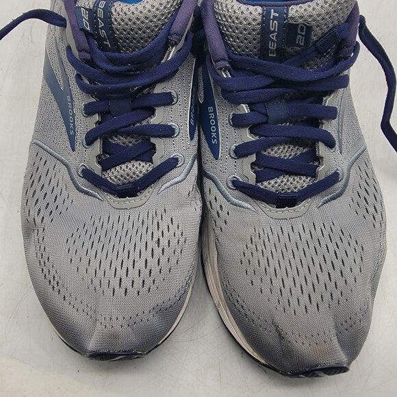 Brooks Beast 20 Mens 9.5 Gray Sneaker Shoes Casual Walking Working Comfort - Picture 10 of 13